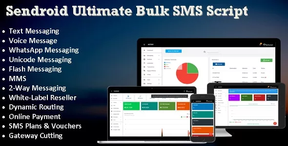 Sendroid - Ultimate Bulk SMS, WhatsApp and Voice Messaging Script with White-Label Reseller System v4.0