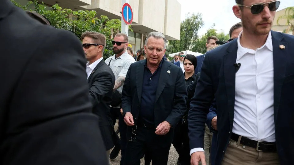 Special envoy to the Middle East Steve Witkoff after a meeting with families of hostages in Tel Aviv, Israel, on May 13. - Nir Elias/Reuters