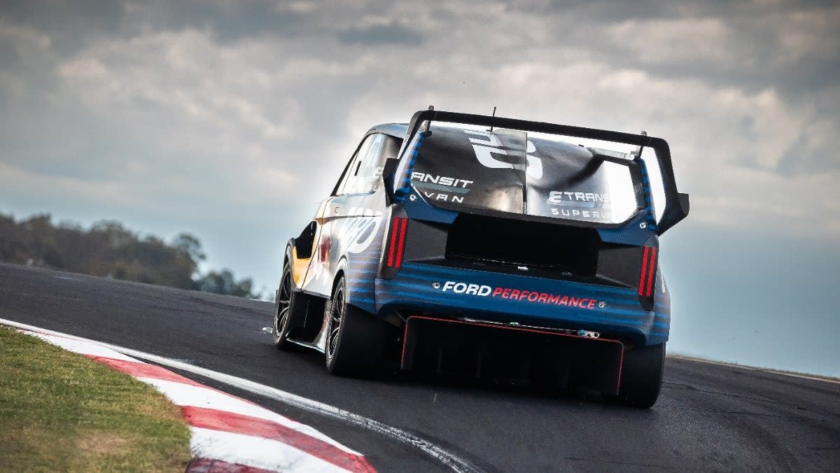 Ford’s All-Electric SuperVan Smoked a Corvette and Porsche 911 on the Nürburgring