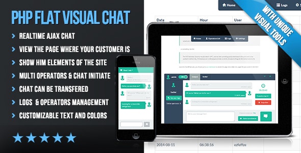 PHP Flat Visual Live Chat v4.20