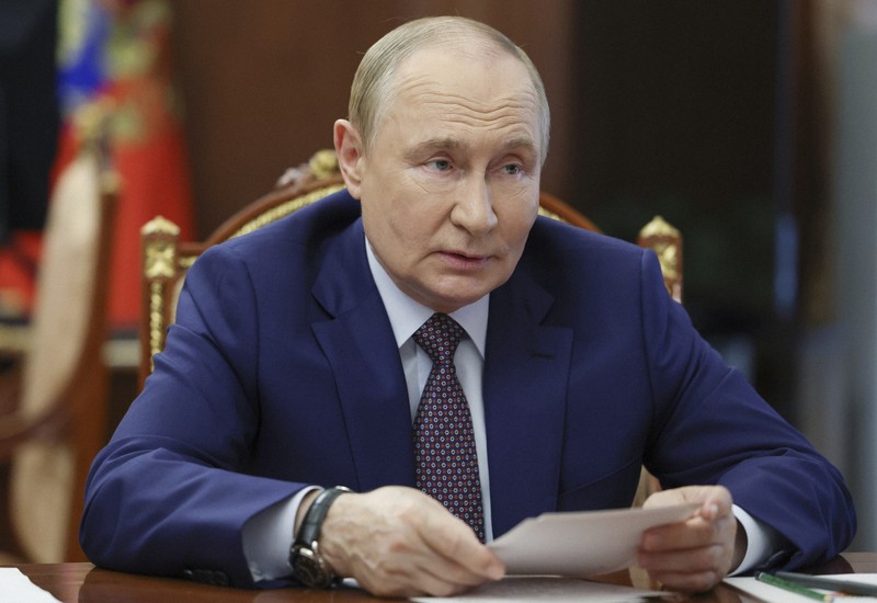 プーチン氏、金正恩氏と電話協議　朝鮮半島解放80年の祝辞伝える