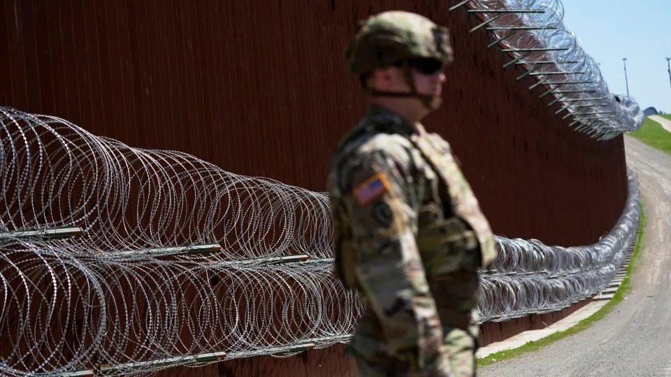Southern border wall will be painted black to deter people from climbing it during hot weather, DHS secretary says