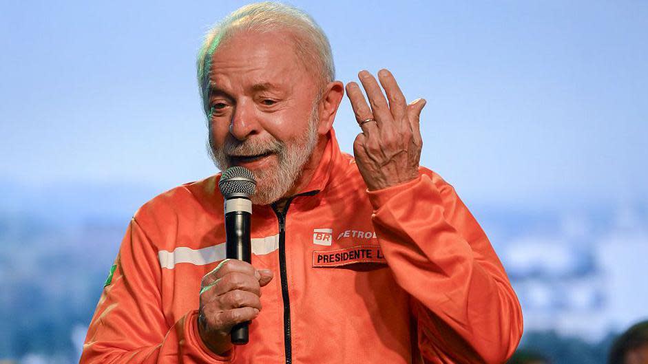 El presidente de Brasil, Luiz Inácio Lula da Silva, en la refinería Duque de Caxias de Petrobras, estado de Río de Janeiro.