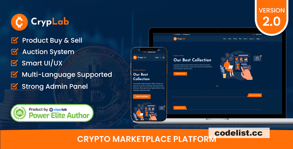 CrypLab v2.0 - Crypto Marketplace Platform - nulled 