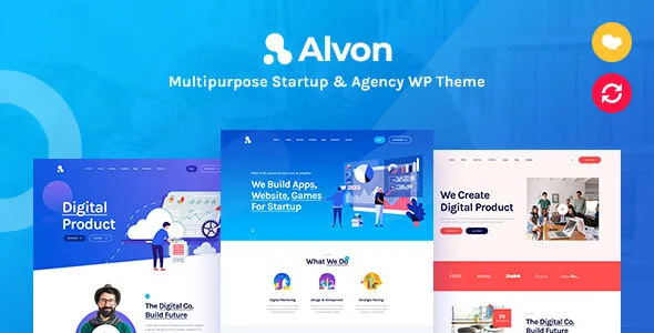 Alvon - Multipurpose Startup & Agency WordPress Theme v2.0.2