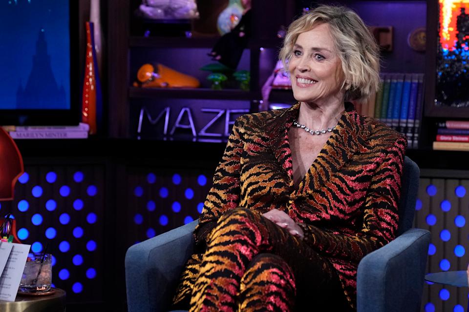 Sharon Stone con su nuevo look. (Photo by: Charles Sykes/Bravo via Getty Images)