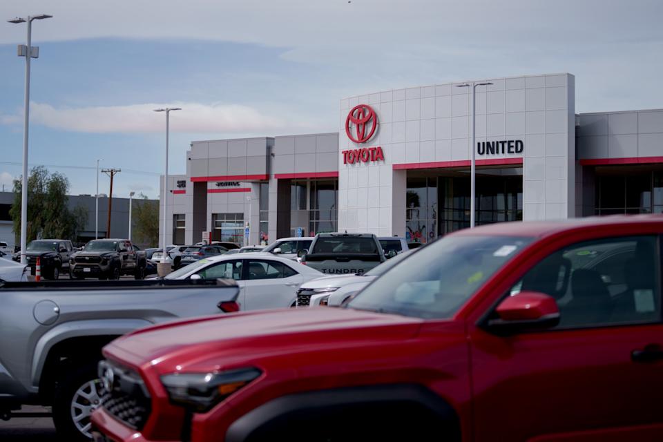 New vehicles for sale at a Toyota dealership in El Centro, CaliforniaGetty