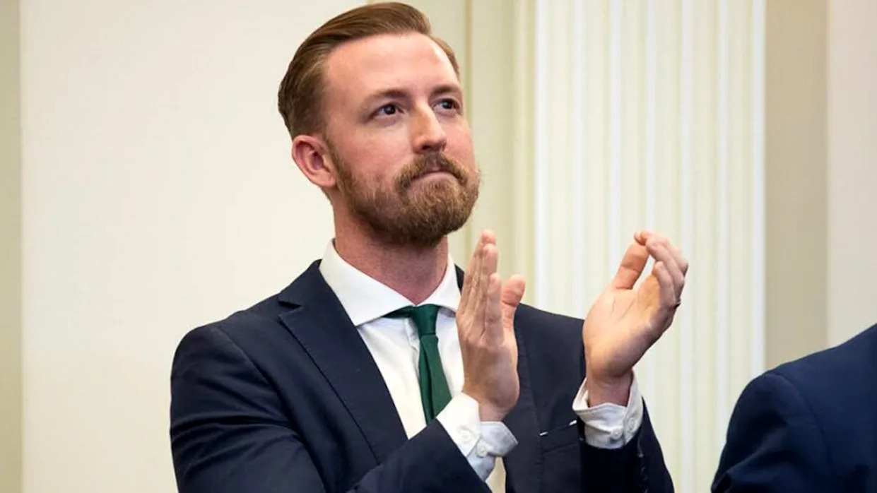 ryan walters oklahoma photo of him clapping from a facebook post introducing himself
