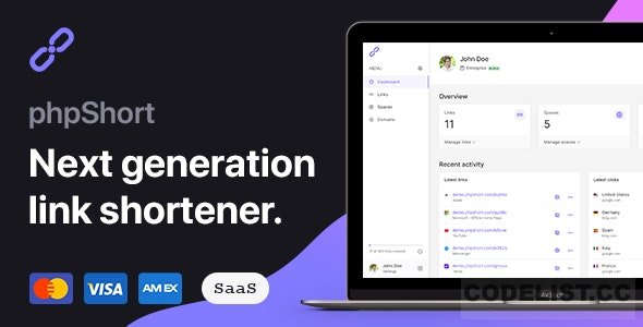 phpShort v4.9.0 - URL Shortener Platform - nulled