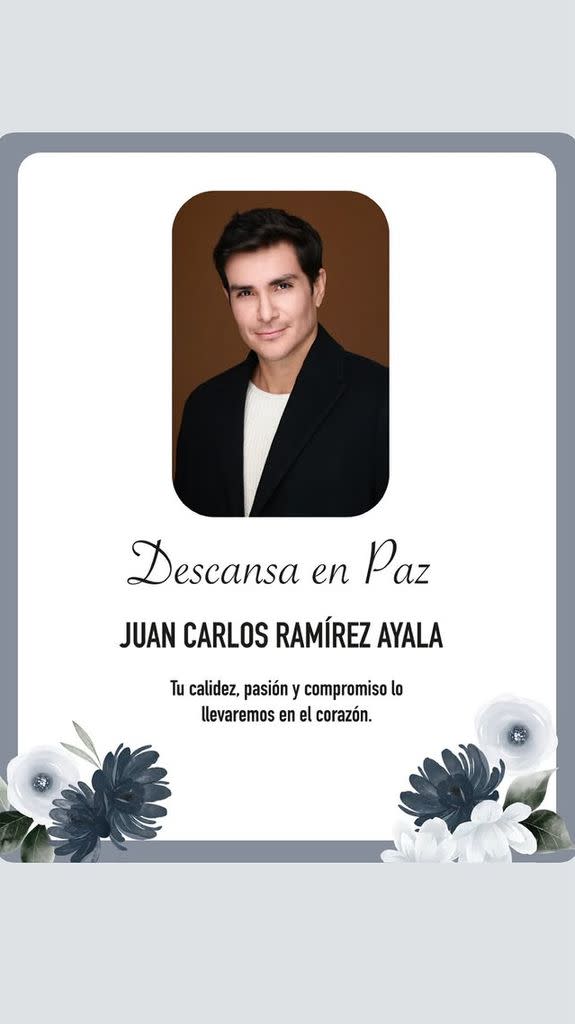 Este fue el mensaje con el que la agencia de representación de Juan Carlos confirmó su muerte