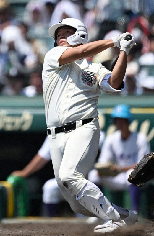日大三・田中諒が今大会2本目　低反発バットで複数は初　夏の甲子園