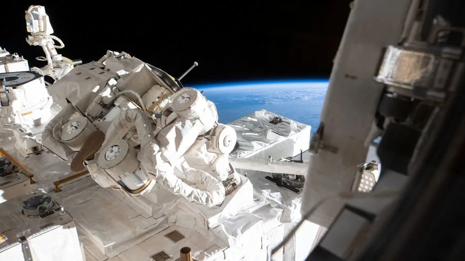 View of the Orbiting Carbon Observatory-3 (OCO-3) on the Japanese Experiment Module Exposed Facility of the International Space Station in June 2019. - Christina Koch/NASA