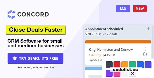 Concord v1.2.1 - Deals Management CRM