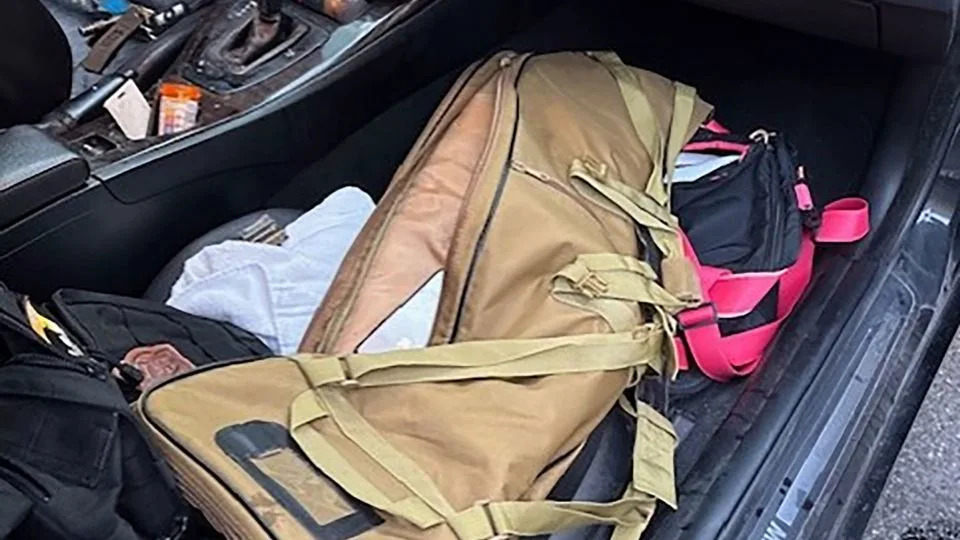Photos obtained by CNN show the gunman’s vehicle that was left on the scene at 345 Park Avenue after Monday’s shooting. - Obtained by CNN
