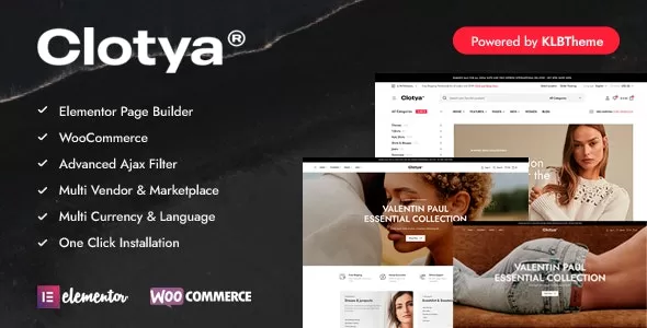 Clotya - Fashion Store eCommerce Theme v1.4.3