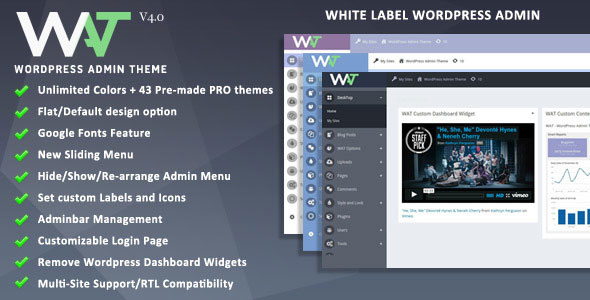 WordPress Admin Theme v4.0