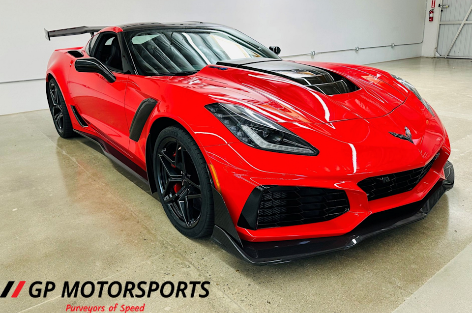 Track-Tuned 2019 Corvette ZR1 in Torch Red Listed by GP Motorsports