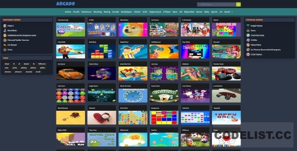 Mobile Responsive Arcade Site Script v1.6.0