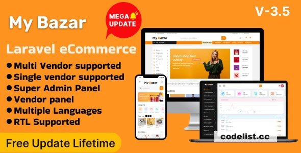 My Bazar v3.5 - Single & Multivendor Laravel eCommerce Platform