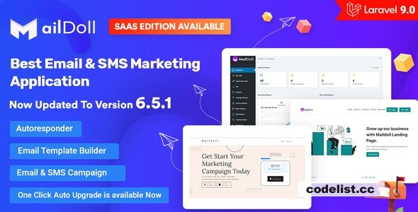 Maildoll v6.5.5 - Email Marketing & SMS Marketing SaaS Application