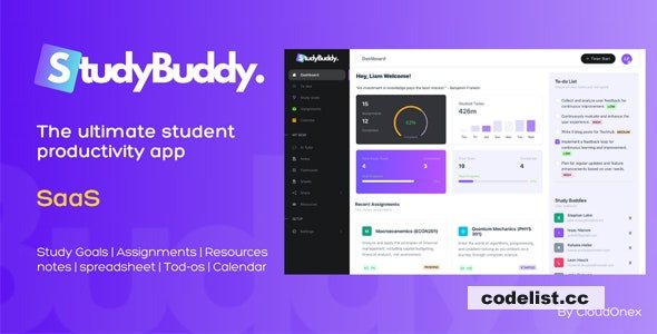 StudyBuddy SaaS v1.3.3 - Collaborative Student Productivity Tool