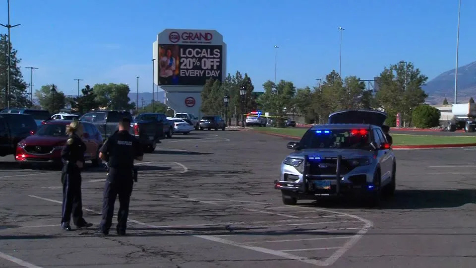 Police work the scene of a shooting in Reno, Nevada, on July 28, 2025. - KRNV