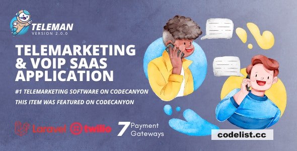 Teleman v2.0.0 - Telemarketing & VoIP Service SaaS Application