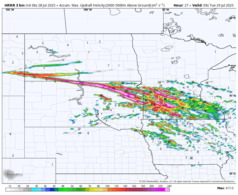 HRRR updraft helicity tracks