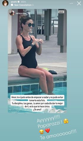 Anahí fabulosa en traje de baño ¡así reaccionó su esposo!
