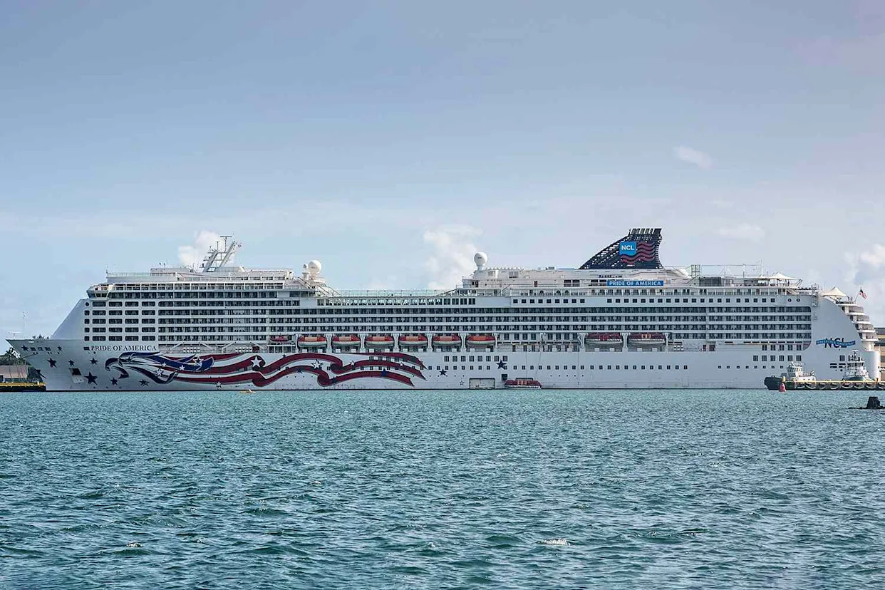 George Rose/Getty An image of the Norwegian Cruise Line 'Pride of America' passenger cruise ship, taken in December 2016