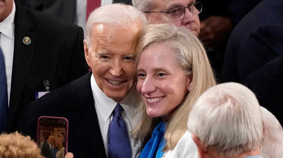 Joe Biden and Abigail Spanberger