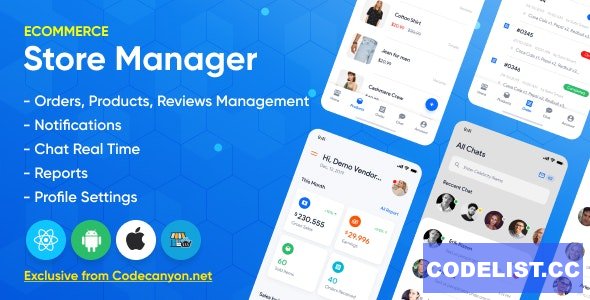 Store Manager v2.4.0 - React Native Application for Wordpress Woocomerce