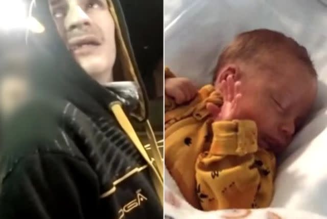 Policía de Avon y Somerset Padre acaba a golpes con su bebé