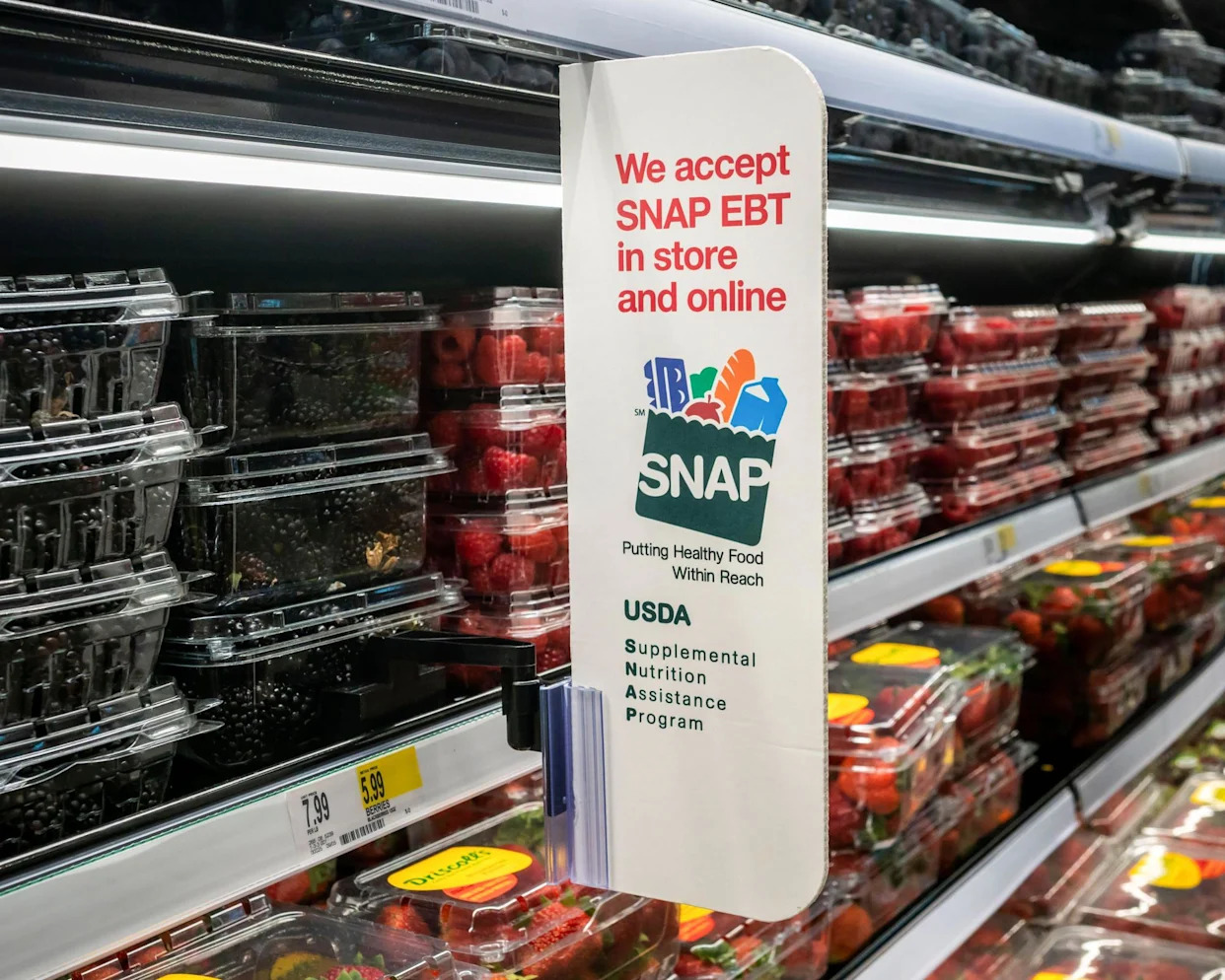 Low-wage workers reeling over Trump’s looming Snap cuts as food prices rise