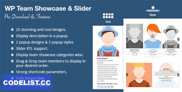 WP Team Showcase and Slider Pro v1.5.0 