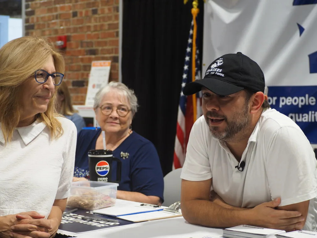 Sen. Ruben Gallego talks Democratic messaging, caucuses at Iowa State Fair