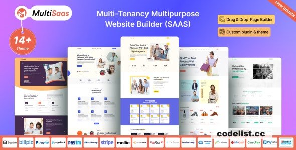 MultiSaas v1.2.0 - Multi-Tenancy Multipurpose Website Builder (Saas)