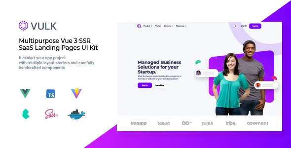 Vulk - Multipurpose Vue 3 SSR SaaS Landing Pages UI Kit v2.0.1