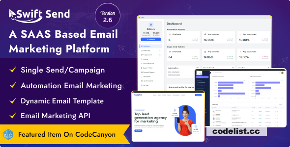 Swift Send v2.6 - Email Marketing and Campaign Management (SAAS Based) - nulled