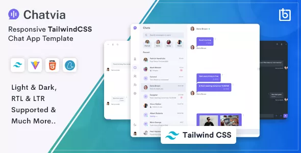 Chatvia - Tailwind CSS Chat App Template v1.1.0