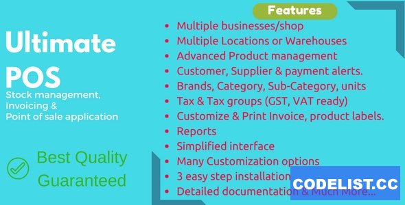 Ultimate POS v6.6 - Best ERP, Stock Management, Point of Sale & Invoicing application - nulled