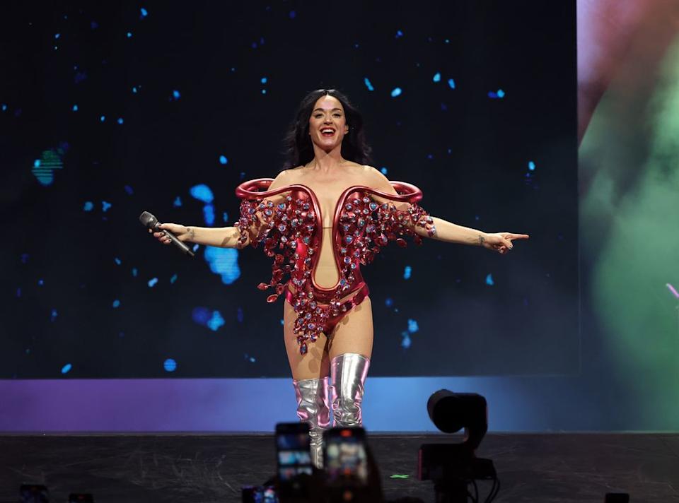 Katy Perry durante su concierto en la Ciudad de México en abril como parte de su gira 'The Lifetimes Tour'.
