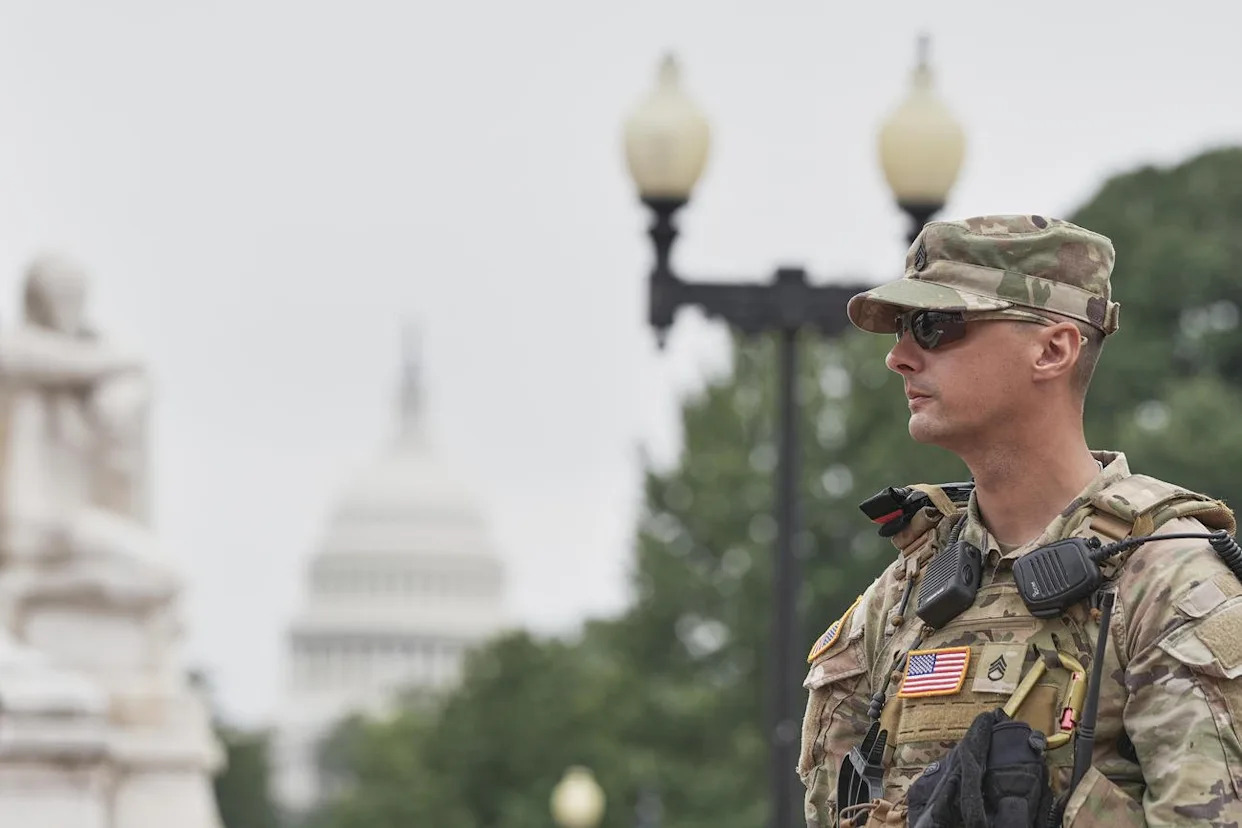 Walks on the Mall, Shake Shack Burgers and a Car Crash: Scenes from the Guard's Deployment in DC