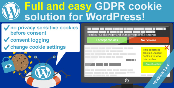 WeePie Cookie Allow v3.2.11 - Easy & Complete Cookie Consent