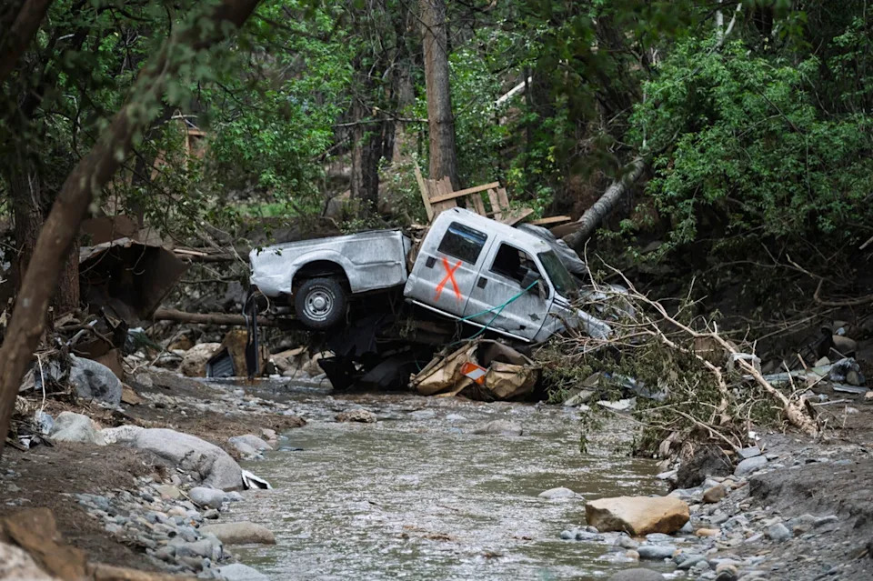 Dangerous flooding hit the Ruidoso area earlier this month (Copyright 2025 The Associated Press. All rights reserved)