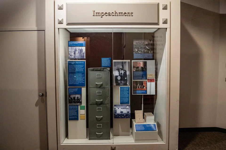 The impeachment exhibit at the Smithsonian (Andrew Leyden / ZUMA Press Wire via Reuters)