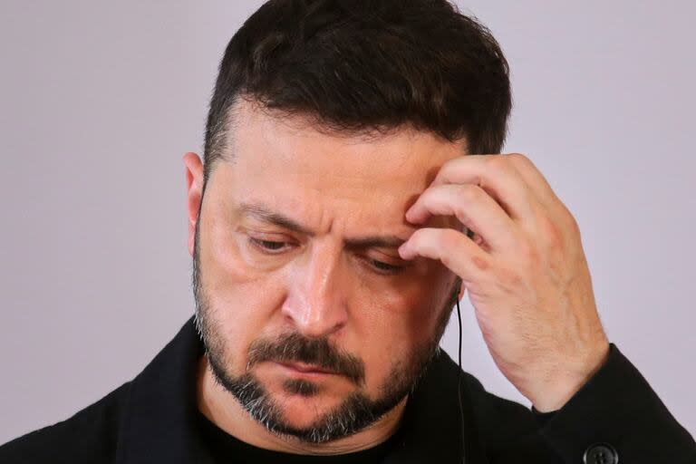 Volodimir Zelenskyy durante una conferencia de prensa en Viena (Archivo)