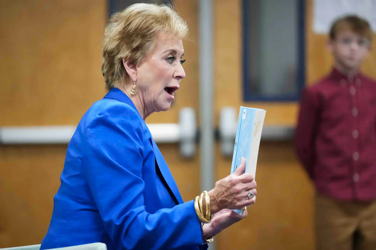 US Education Secretary Linda McMahon visits Oklahoma on tour to 'return education to states'