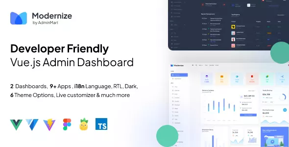 Modernize VueJs Admin Dashboard v2.2