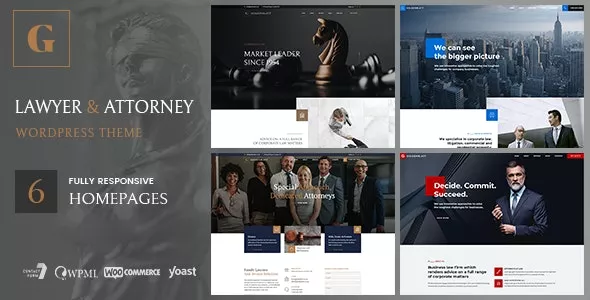 Goldenblatt v1.2.1 - Lawyer, Attorney & Law Office WordPress Theme